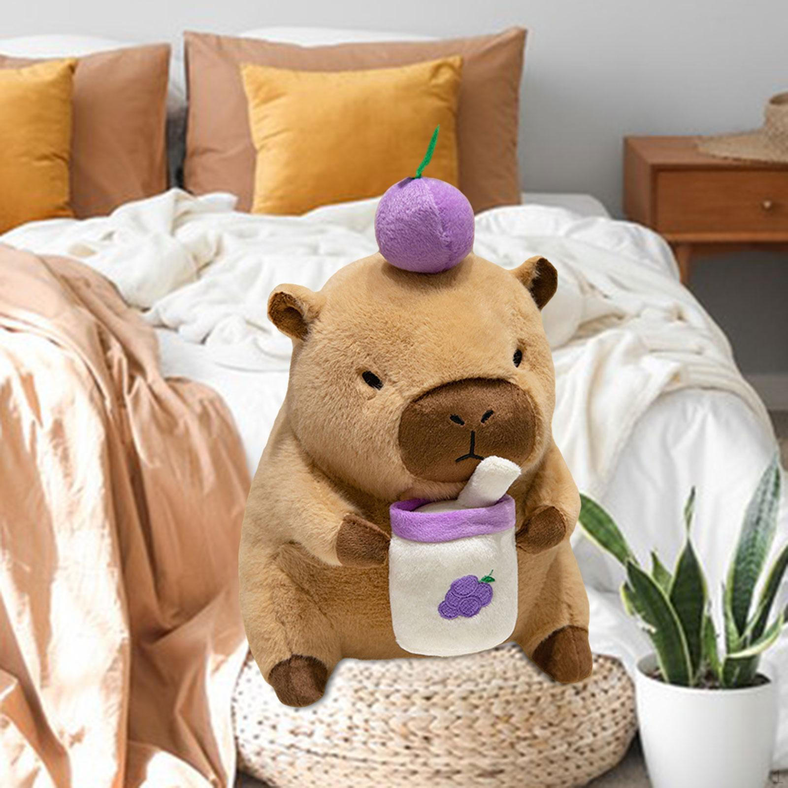 Очаровательная плюшевая игрушка капибара для детей и взрослых. 30cm Grape