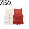Jnleaog Autumn New Women's Clothing Fashion Style French Minority Design Decorated Row Button Tops 3067050