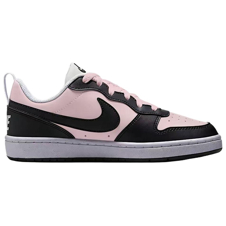 Nike Court Borough Cherry Blossom Pink Leather Slip Resistant, Abrasion Resistant, Lightweight Low Top Skateboard Shoes DV5456-104(Team2077- )