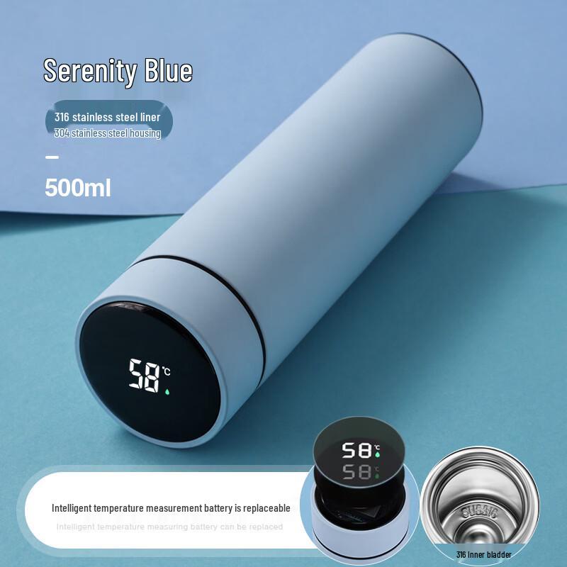 Tiannuo Stainless Steel Smart Temperature Display Insulated Bottle