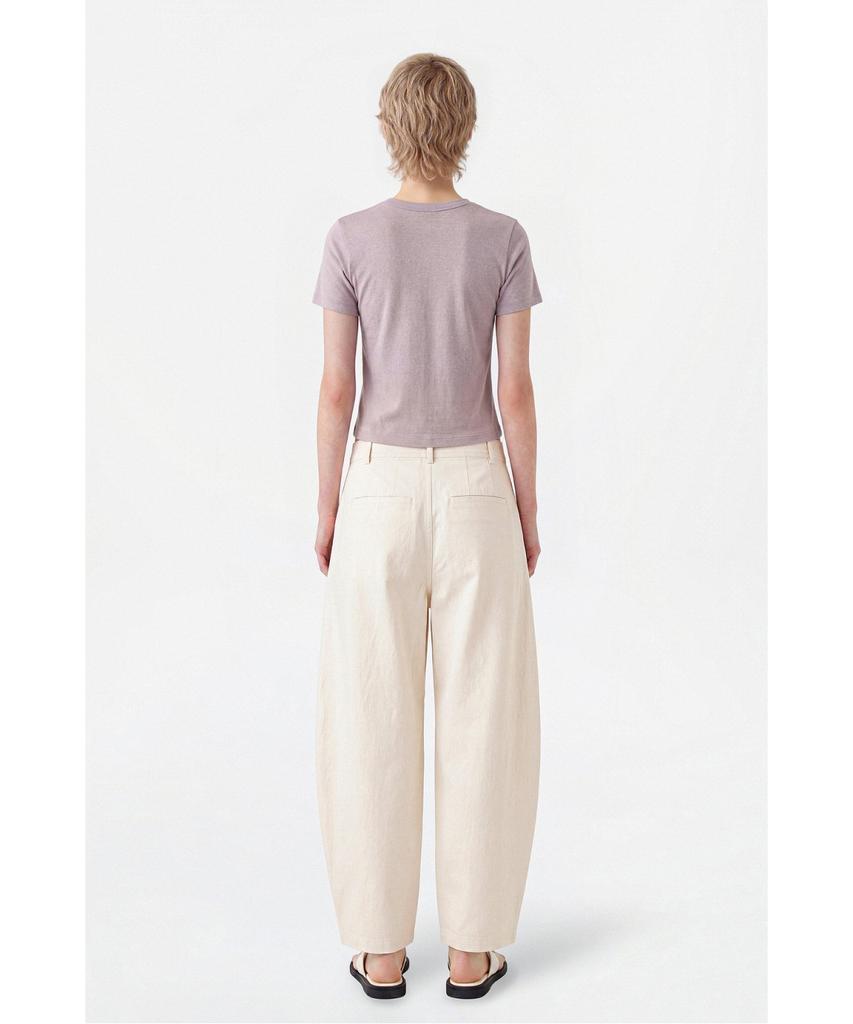 Jaa [Jaah] Round Silhouette Pants Cream