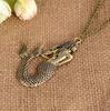 Accessori Collana con Ciondolo Sirena Vintage Catena Lunga per Maglione