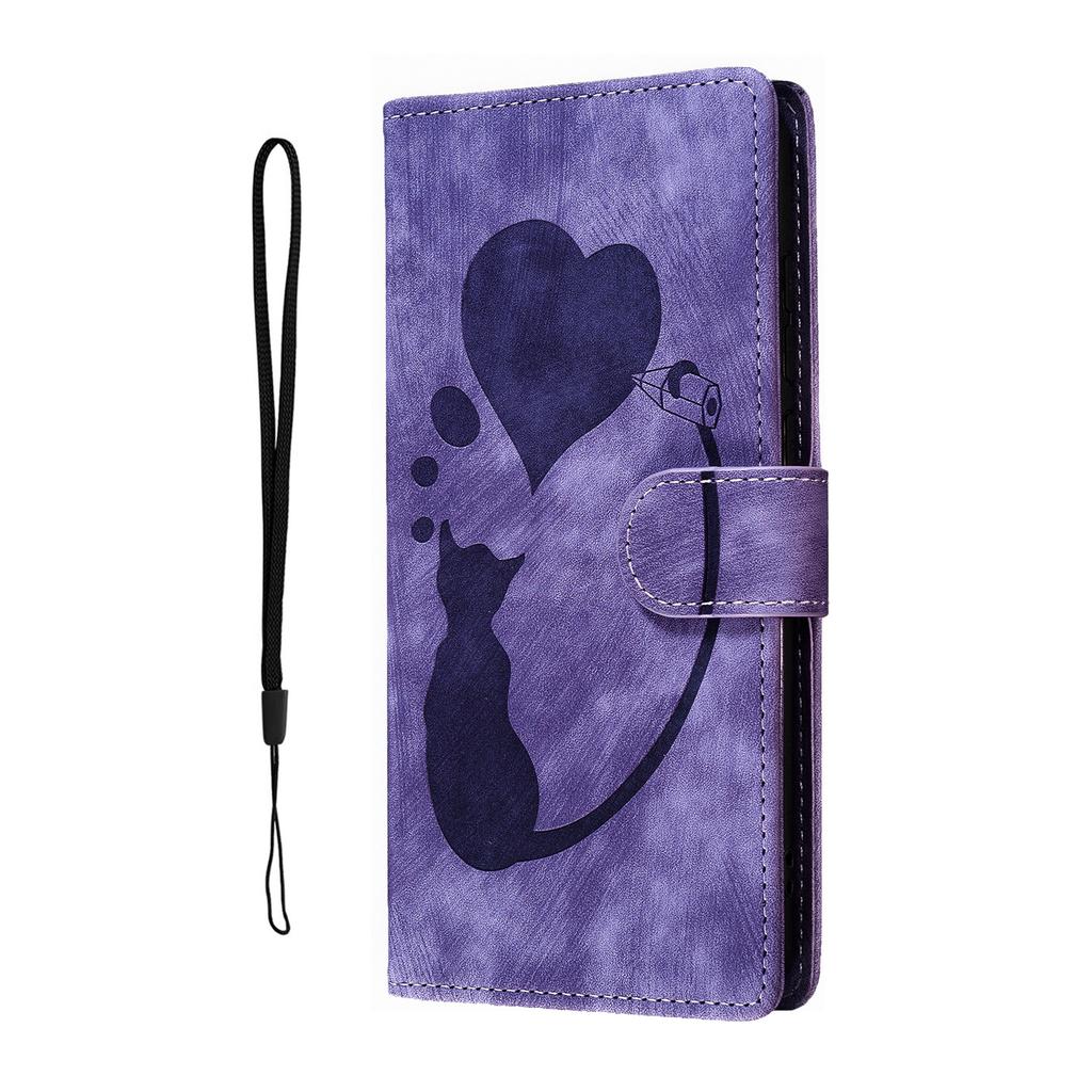 Animals Cat Leather Phone Wallet Case Book For Samsung Galaxy S25 Edge S24 S23 S22 Ultra S21 Plus S20 FE A16 A56 Card Flip Cover