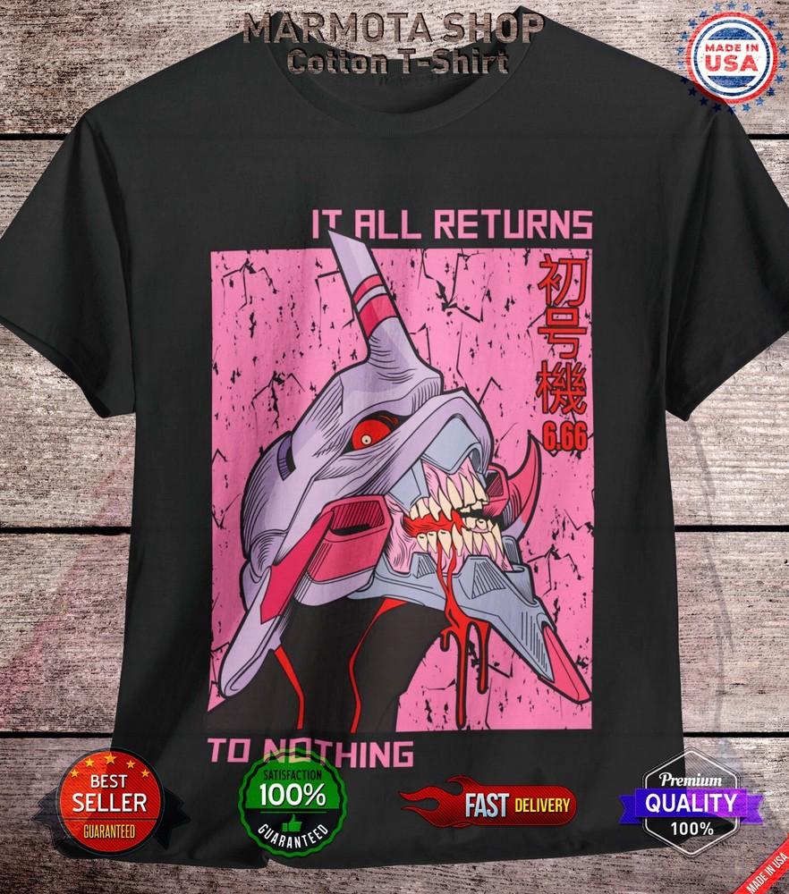 

Футболка ЕВА 01 Neon Genesis Evangelion Японское аниме манга NERV Футболка футболка Аска 4XL