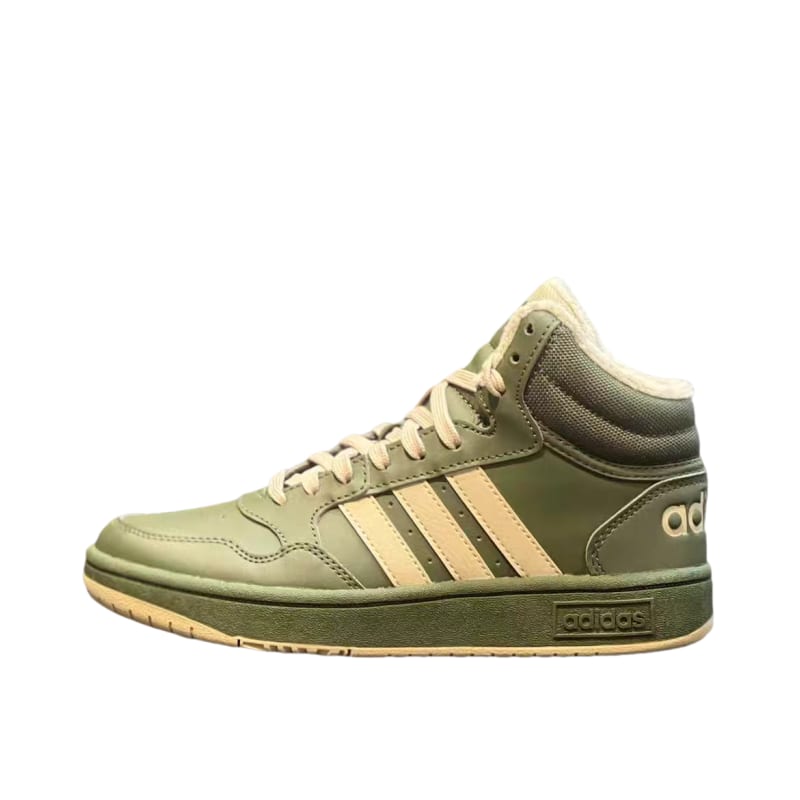 Adidas Hoops Synthetic Leather Comfortable Slip