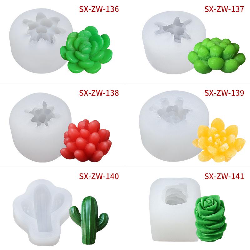 Mi Song Succulent Candle & Soap Silicone Mold for DIY Aromatherapy & Epoxy Crafts