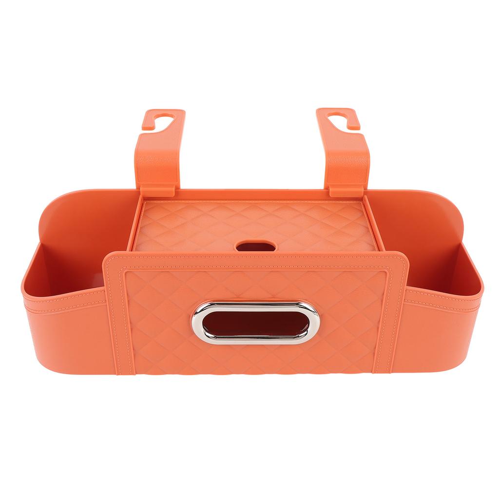 Car Back Seat Organizer with 2 Drink Cup Holder Tissue Box Hooks Phone Holder Multifunctional