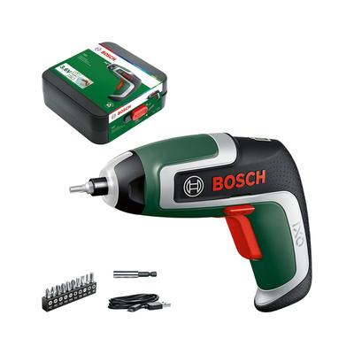 BOSCH Cordless Screwdriver Bit Set Magnetic Bit Micro USB Cable Carrying IXO7 (body Only, (10 Pieces), Holder, (Type-B), Case)