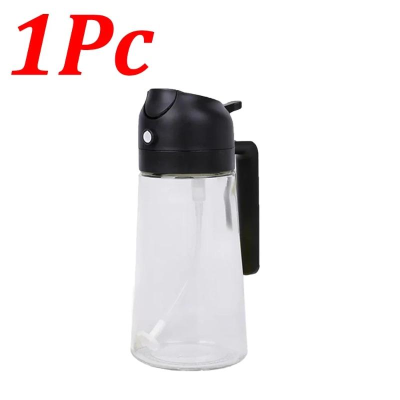 2-in-1 Dunkelglas-Ölsprüher Olivenöl-Spender Schwarzer Lichtdichter Ölsprüher zum Kochen Salate und Barbecues Barbecue-Werkzeuge