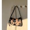 Shoulder Bag for Women Cow Print Clutches Purses Hobos Handbag with Zipper Closure Trendy Underarm Purses Commuting Bag