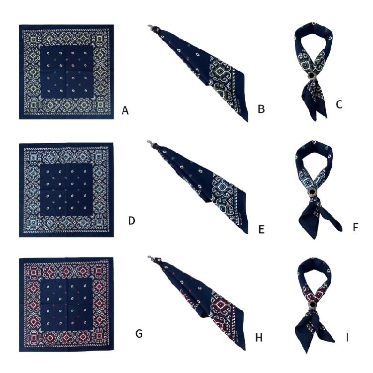 Ethnic Styles Square Bandanas Street Dance Scarf for Men and Women Multi Purpose Headscarves and Handkerchiefs