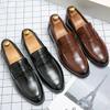Flat Casual Business Leather Shoes Men Classic Men's Dress Shoes Social Leather Shoes Men Office Loafers