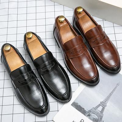 Scarpe da Uomo in Pelle Casual Business Piatte Scarpe Eleganti Classiche da Uomo Scarpe in Pelle Sociali Uomo Mocassini da Ufficio