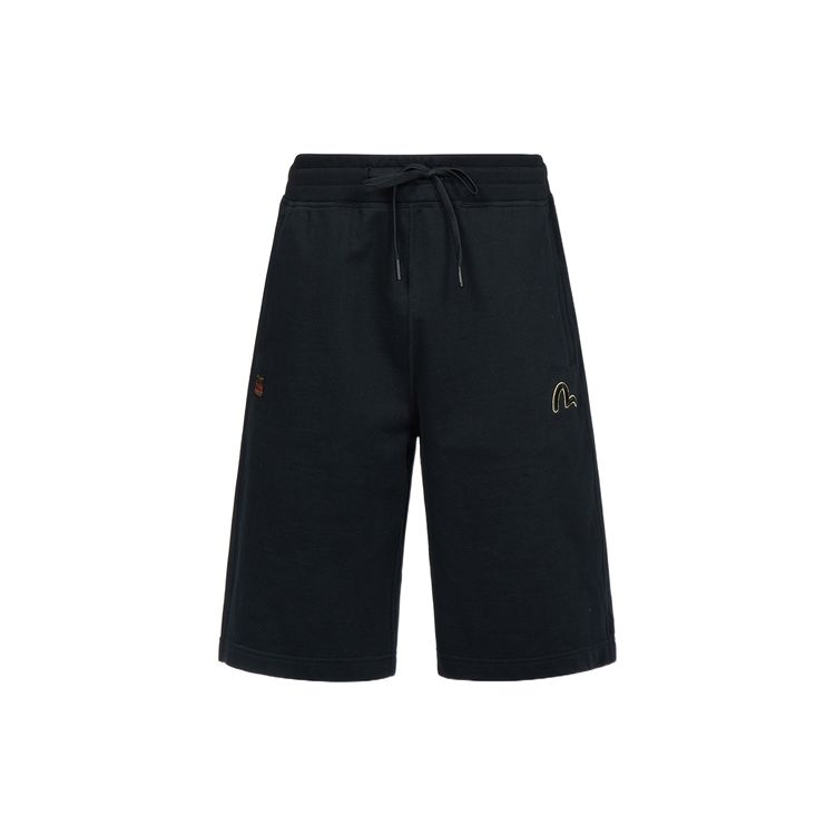 Evisu Buddha Head And Logo Seagull Embroidery Casual Shorts Men Shorts 2ESHTM3ST569XXCT