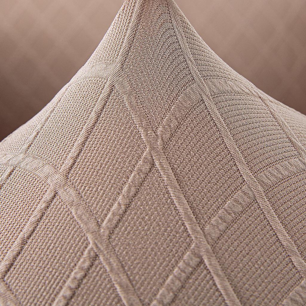 Twill Grid Elastic Recliner Cover Single Sofa Cover All-Inclusive Rocking Chair Cover Protective Cover Thickened Leisure Chair Cover