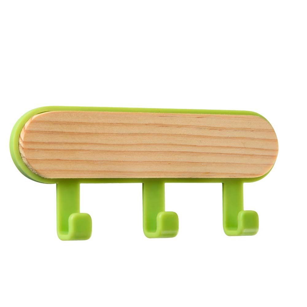 Decorative Wood Toliet Towel Wall Mounted Clothes Key Holder Hanger Wall Hook Storage Rack