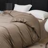 100S Egyptian Long Staple Cotton Bedding Set Pure Color Simple Design All Single Duvet Cover Pillowcase Fitted Sheet