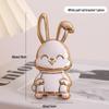 Cute Rabbit Mobile Phone Stand: Creative, Foldable, Push-Pull Design for Desktop Display