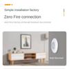 ABUBB Zigbee Smart Human Presence Sensor Zero Fire Wire Connected Human Motion Sensor with Anti-Theft Warning for Smart Home