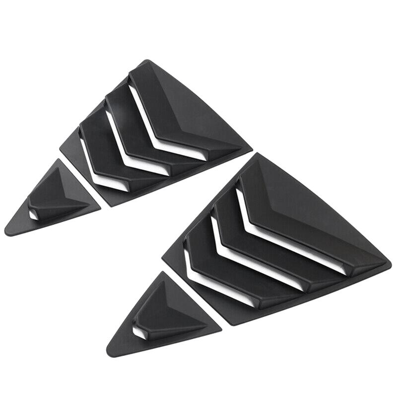 1 PCS Car Rear Side Vent Quarter Window Louver Shutter Cover Matte Black ABS Car Accessories For Toyota Corolla -