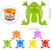 10-60Pcs Jumping Frog with Bucket Bounce Fidget Toys Novelty Assorted Stress Reliever Birthday Gift Boys Girls Party Favor Game