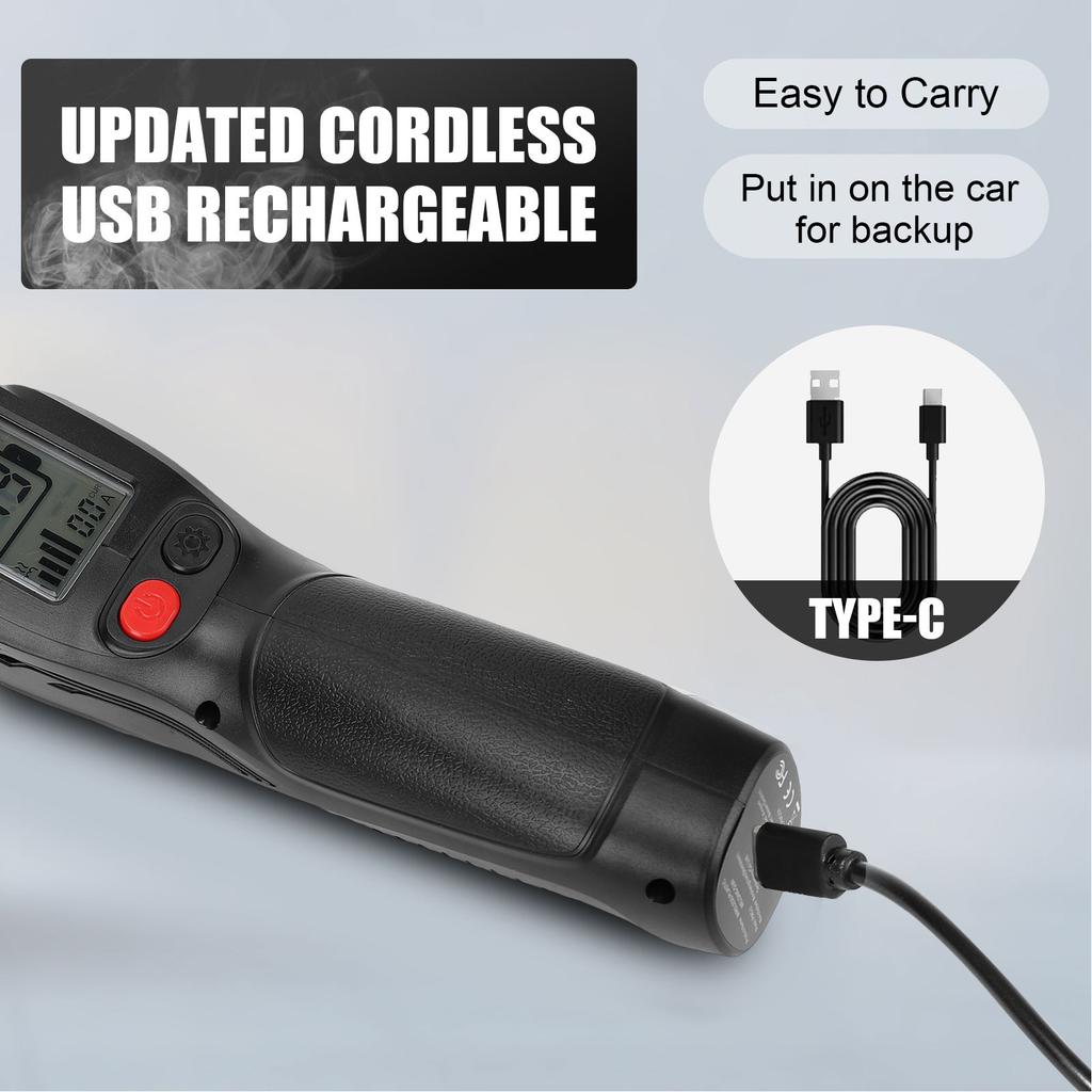 Plastic Repair Welder Kit with 200 Staple Handheld Cordless Hot Welding Nail Gun for Car Bumper Dashboard Lamp Holder Black