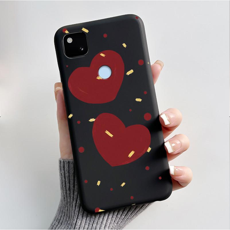 Case For Google Pixel 4a Luxury Fashion Butterfly Flowers Soft Matte TPU Silicon Back Cover Black For Pixel4a 4G 5G Phone Case