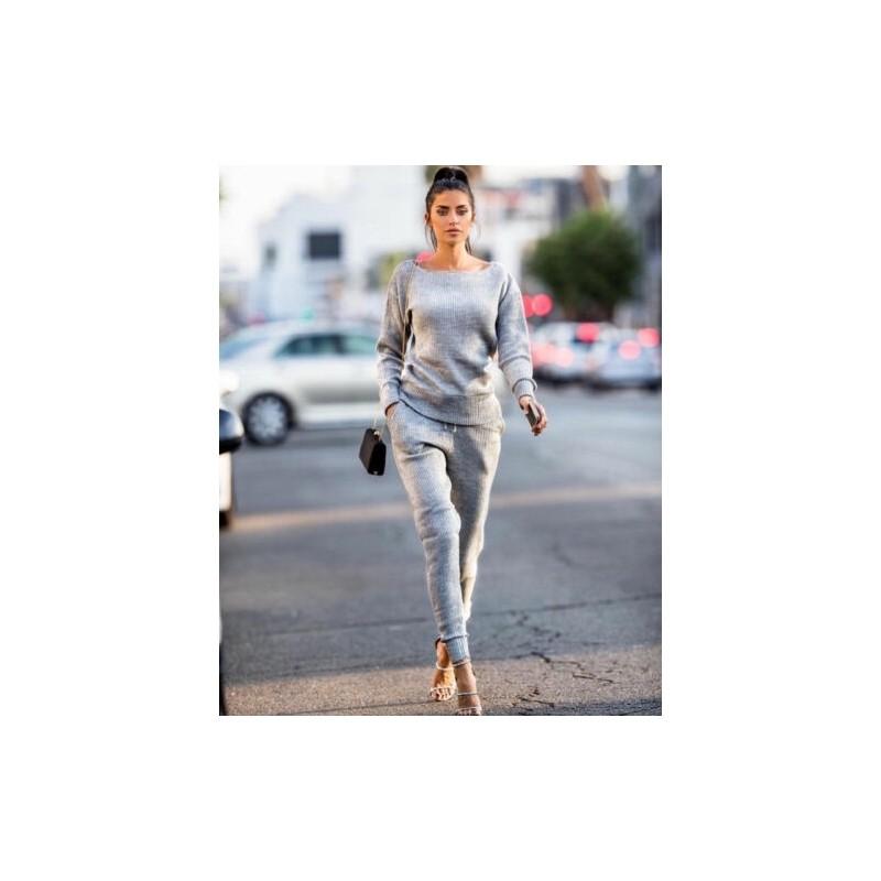 Neuf 2pcs Womens Casual Sweatshirt And Pants Set For Effortless Style And Comfort