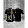 Tricou Bărbați Imprimat 3D Mânecă Scurtă Gât Rotund Pulover Top Casual