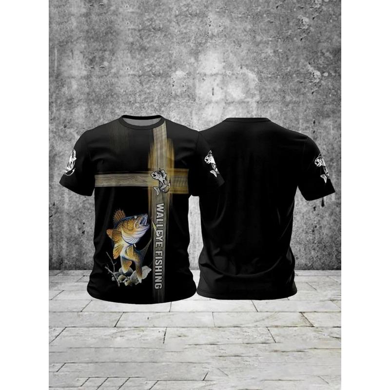 Tricou Bărbați Imprimat 3D Mânecă Scurtă Gât Rotund Pulover Top Casual