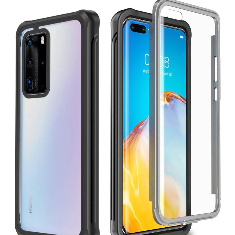 

Huawei P30 Pro Rugged Transparent Case - Full Coverage, Drop-proof, Dust-proof, Scratch and Wear-resistant for Outdoor Use. Huawei P30 Pro прозрачный/черный серый