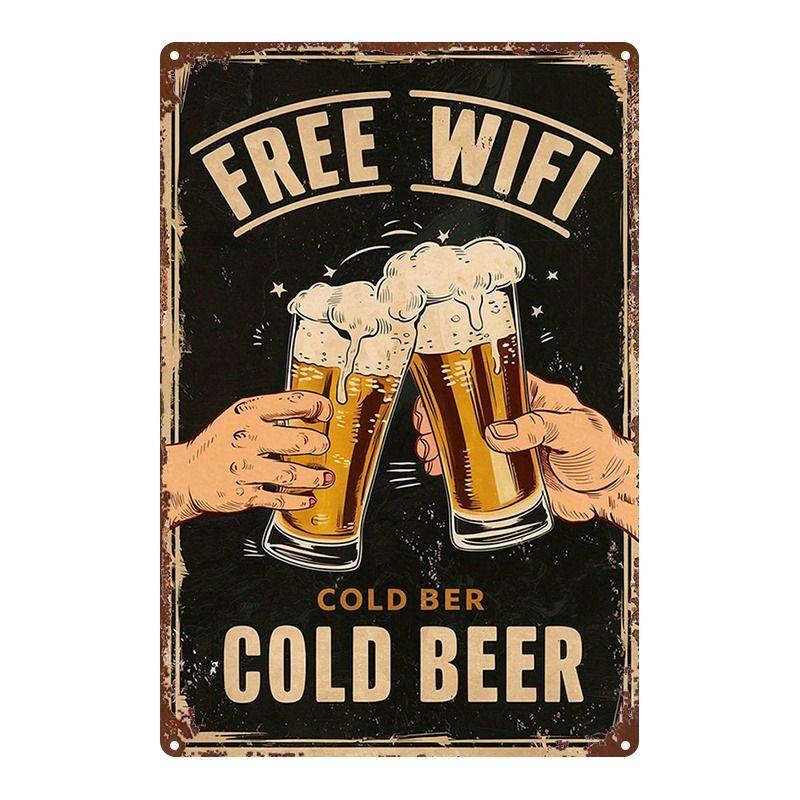 Poster Birra Placca Metallica da Parete