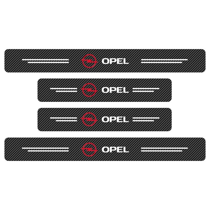 

4pcs Carbon Fiber Car Sticker Auto Door Threshold Waterproof For Opel Astra j g Insignia Corsa d Vectra c Zafira a Auto Gadgets
