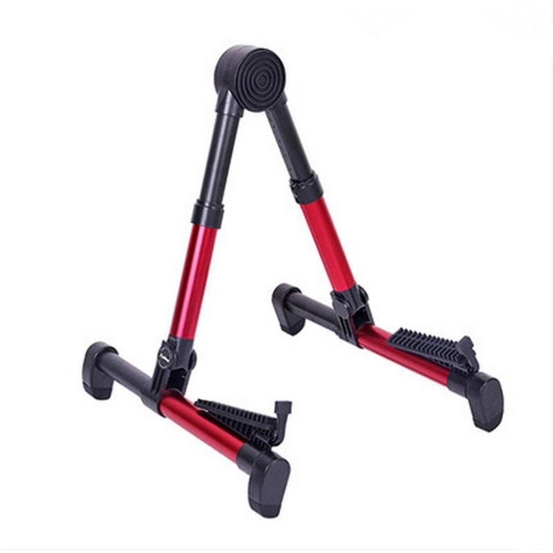 Folding Guitar Display Stand Adjustable Acoustics Guitar Stand Light Weight Musical Instrument Stand Easy to Carry
