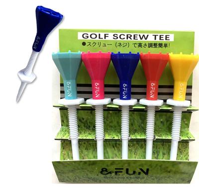 Golf Tee Screw Tee Stepped Long Tee Middle Tee Standard Tee & &FUN (Colorful)