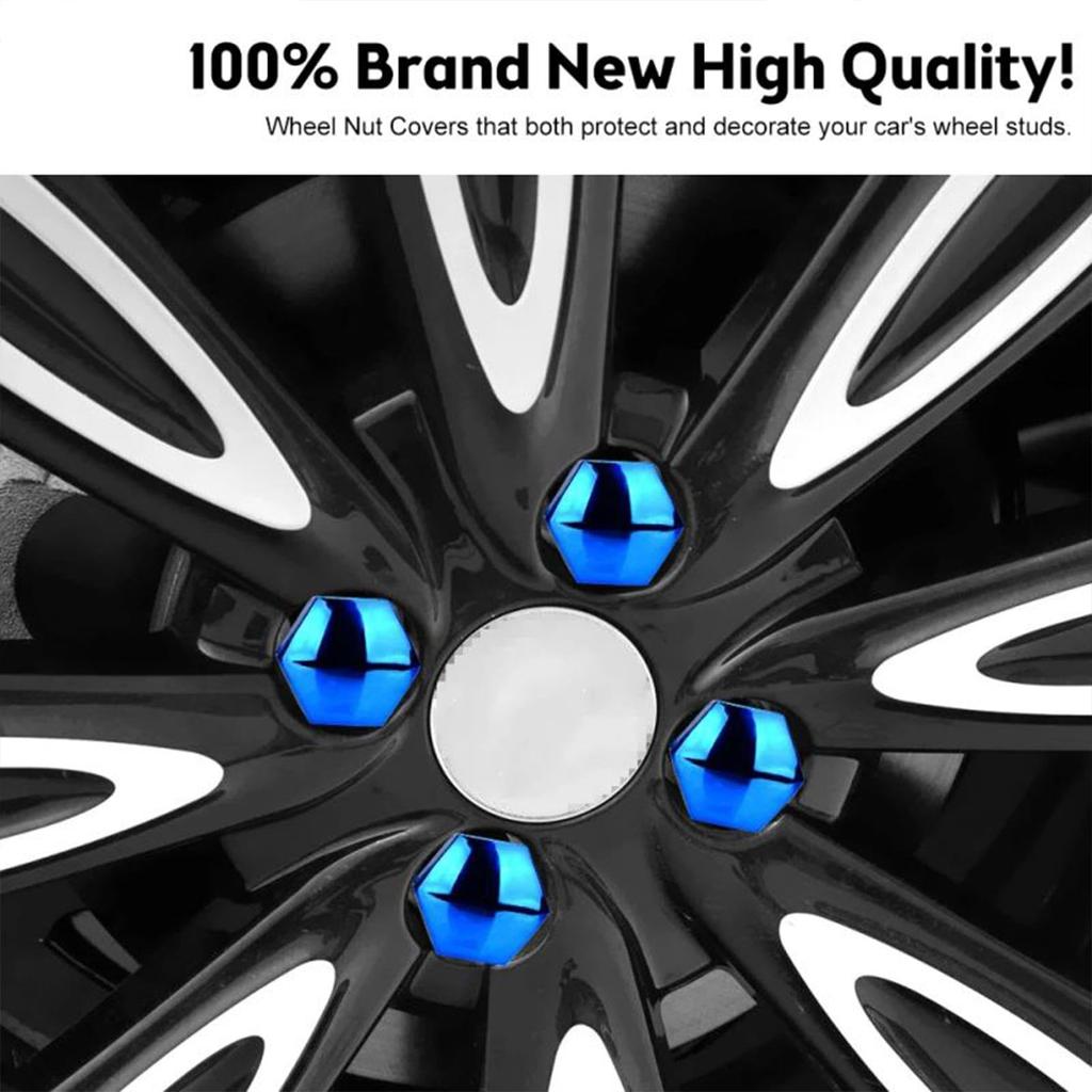 Wheel Nut Caps [Set of 20] Wheel Nut Rim Covers Car Tire Wheel Nut