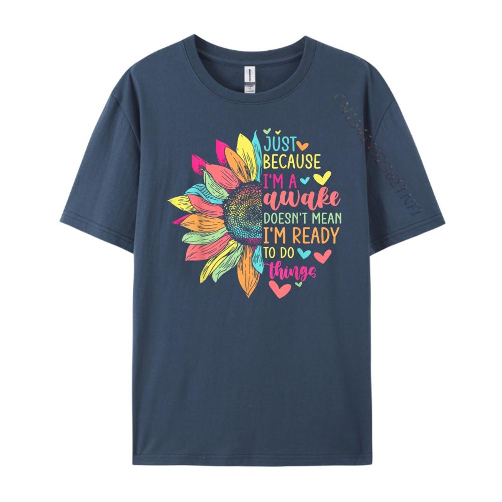 Nur weil ich wach bin Lustig für Tweens Teens Retro Groovy Grafikshirts Band T-Shirts