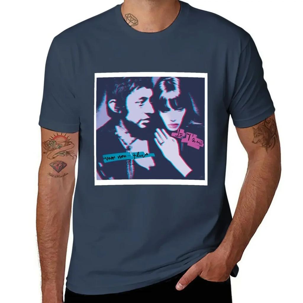 Serge Gainsbourg Jane Birkin Je taime moi non plus Tričko nové vydání černé Tričko Unisex