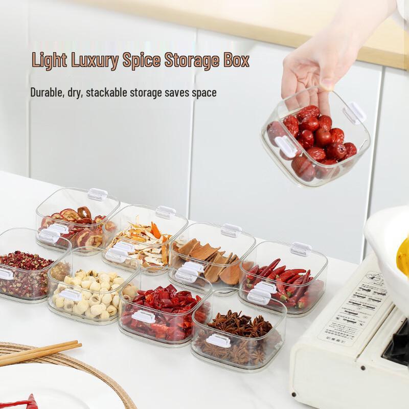 Multi-layer Divided Spice Storage Box
