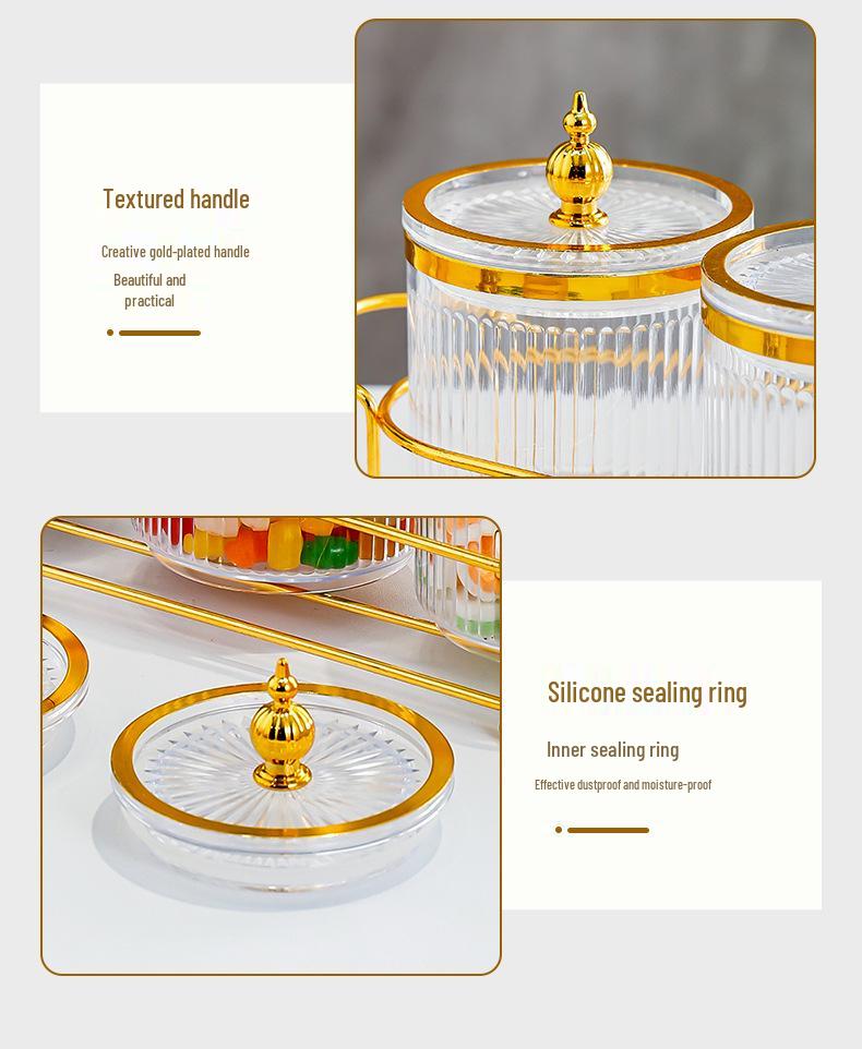 Transparent Food-Grade Plastic Storage Jars for Grains, Snacks, and Dried Goods