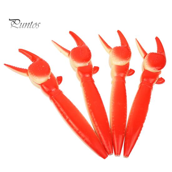 1/3Pcs Ballpoint Pen Adorable Lobster Claw Shape Gel Pen Comfortable Grip Smooth Writing Student Pen for School Home