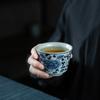 Jingdezhen Blue and White Porcelain Tea Cup Porcelain KungFu Teacup Fragrance-Smelling Cup Single Bowl Master Cup Bowls