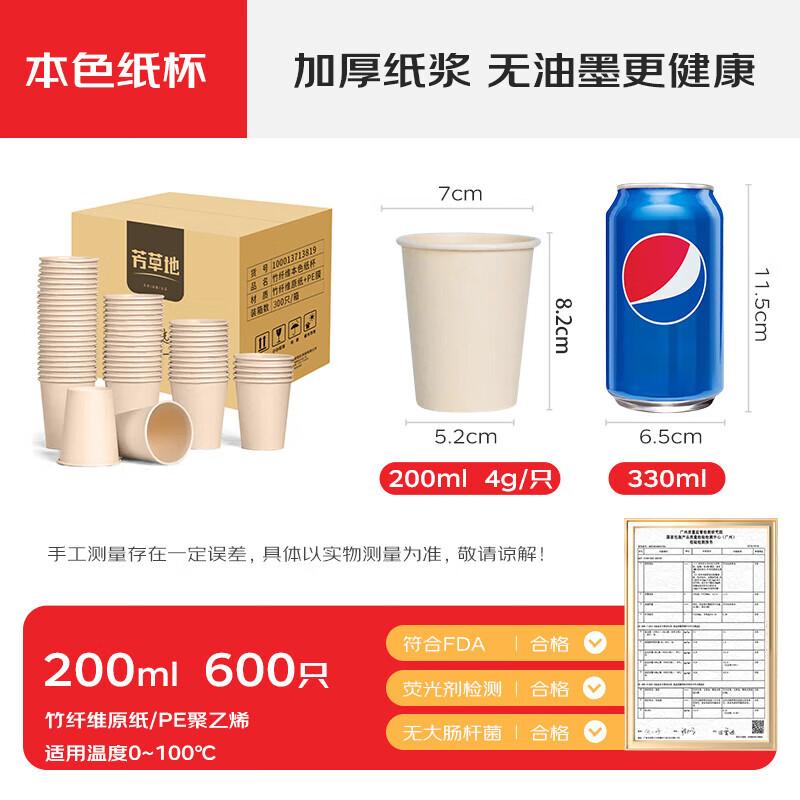 

Natural Bamboo Fiber Disposable Paper Cups