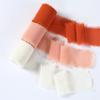3 Roll/Set Ausgefranste Seidenbandkante Knitterchiffon Handgemacht Gerissen Hochzeitsparty Blumenstrauß Geschenkdekor Weihnachten Heimdekor