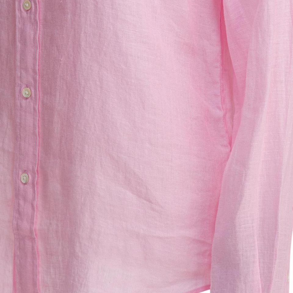 Polo Ralph Lauren Embroidered Pony Polo Shirt With Pointed Collar And Single Button Women Shirts 211970730-514