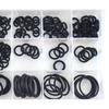 225 Peças Sortimento de Anéis O de Borracha Métrico Impermeável Conjunto de Anéis de Vedação NBR Kit de Arruelas Preto