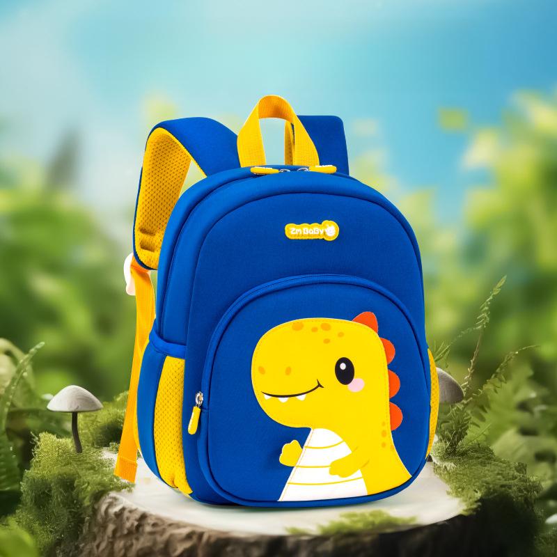

New Dinosaur Kindergarten Backpack Cartoon Cute Boys and Girls Mini Children s Double Shoulder Backpack Baby Backpack Small (25cm*21cm*12cm)