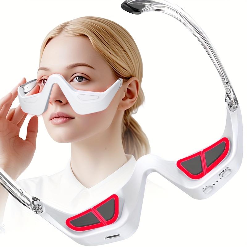 3D Eye Massager - USB Rechargeable, LED Eye Care Device for Dark Circles, 3 Massage Modes / 3 Adjustable Intensities, Mother's Day, Halloween