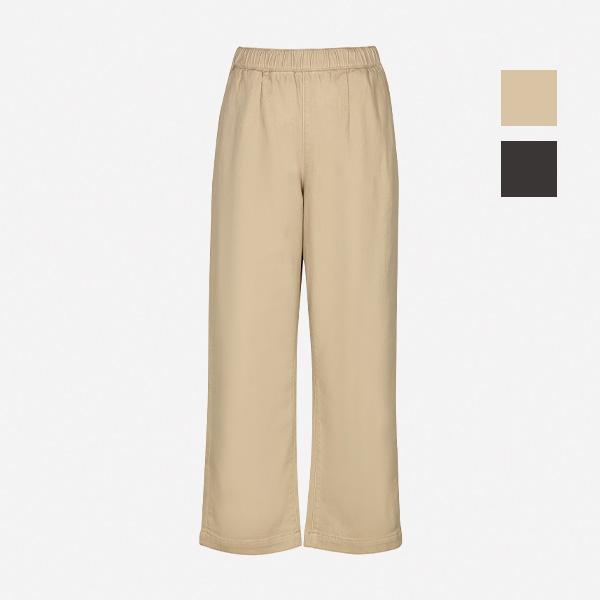 BANGBANG Women'S Cotton Spandex Brushed Wide Crop Pants (Npl611)