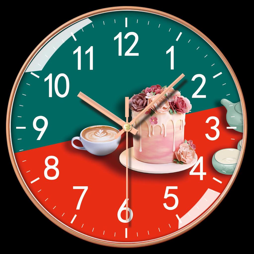 8-inch 20cm Silent Wall Clock, Living Room, Bedroom, Home, Creative, Fashionable, Simple, Modern Cartoon Clock